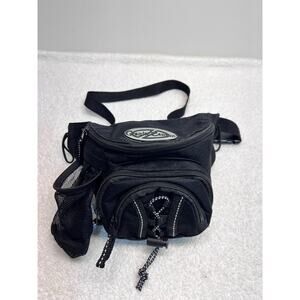 Granite Canyon Outdoor Hiking Fanny Pack Waist Belt Hip Bag Bottle Holder, Black